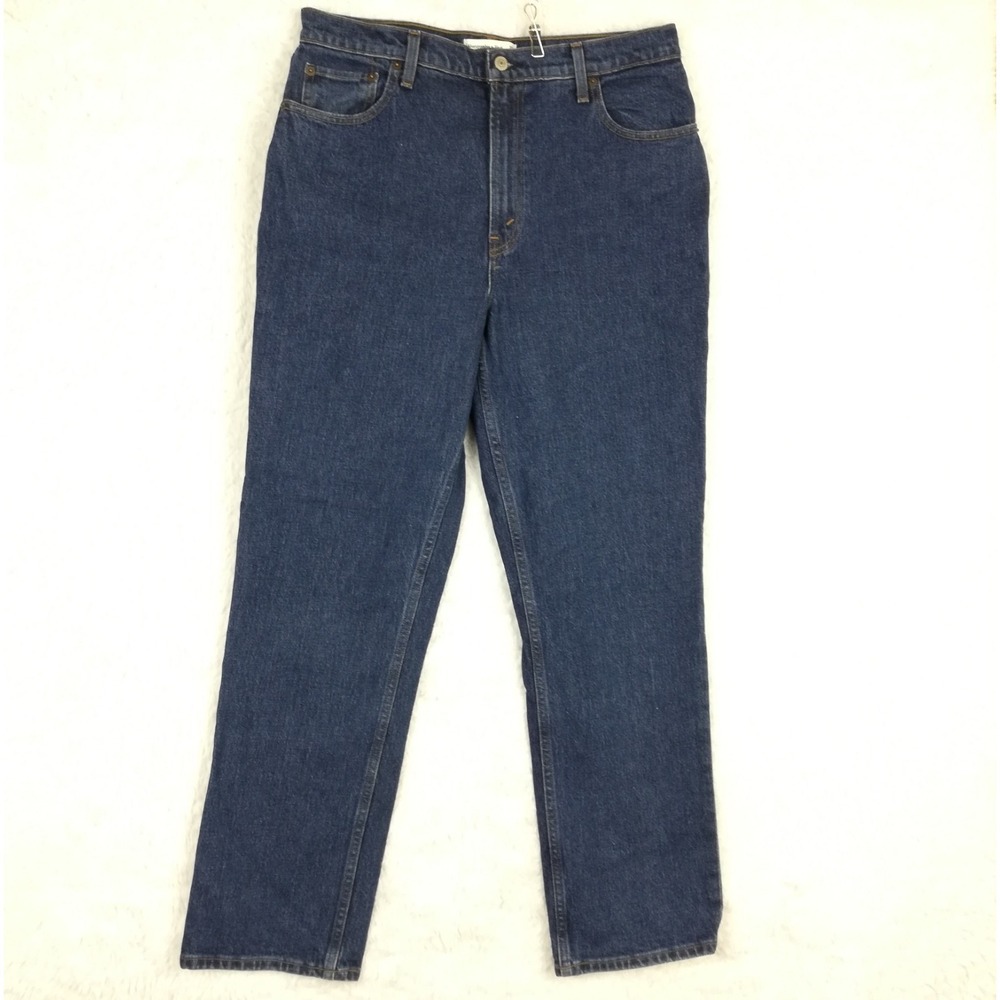 Abercromb & Fitch Womens Jeans 90's Straight Ultra High Rise Blue Denim Dark 12